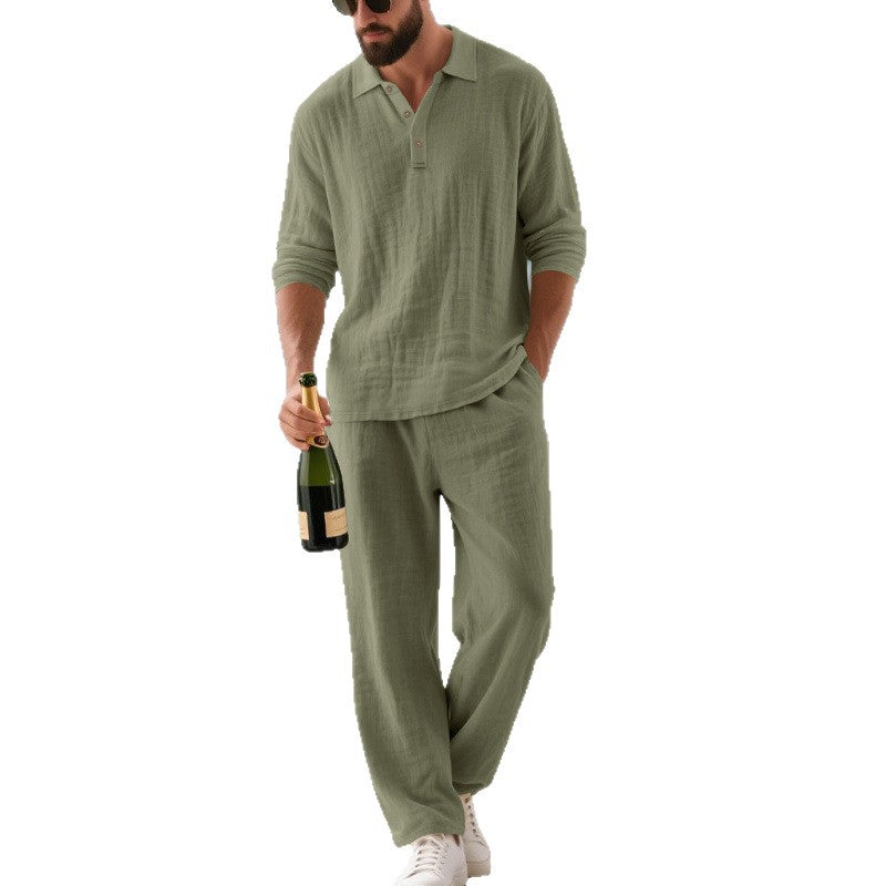 Herren Legeres Freizeit-Set aus atmungsaktivem Material
