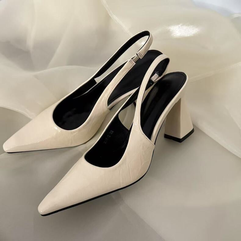 Damen Slingpumps mit Blockabsatz