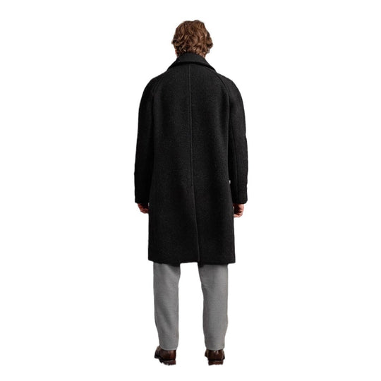 Herren Mid‑Length Teddy‑Wollmantel mit aufgesetzten Eingrifftaschen und Stehkragen Shop Nory