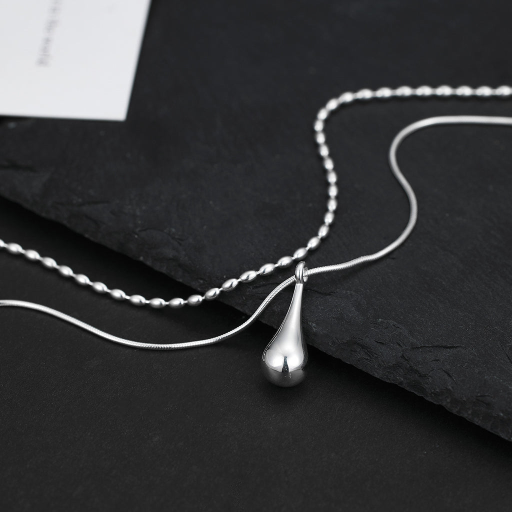 Damen Halskette mit eleganten Tropfenformen Shop Nory