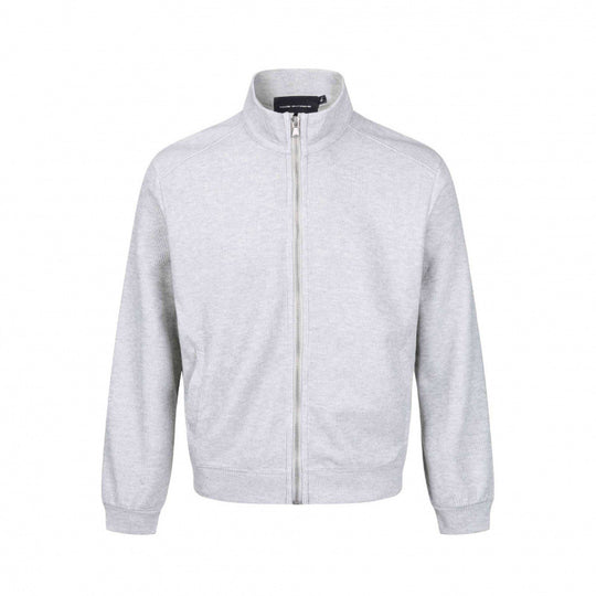 Herren Leichter Baumwoll-Sweatzipper mit hohem Stehkragen und gerippten Bündchen Shop Nory
