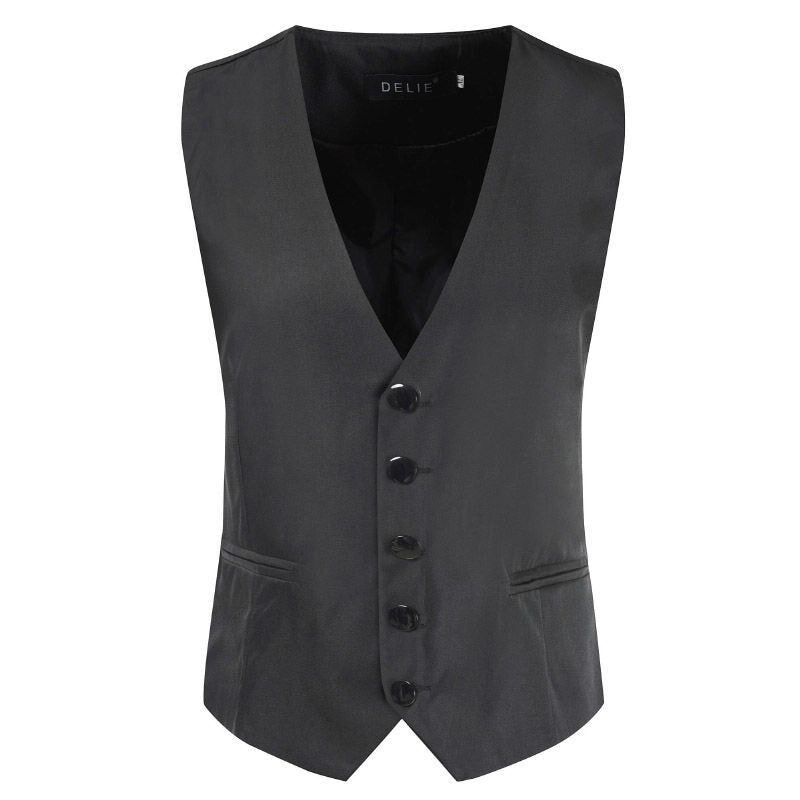 Herren Satin-Smokingsweste mit taillierter Passform, V-Ausschnitt und eleganter Knopfleiste Shop Nory