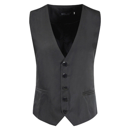 Herren Satin-Smokingsweste mit taillierter Passform, V-Ausschnitt und eleganter Knopfleiste Shop Nory