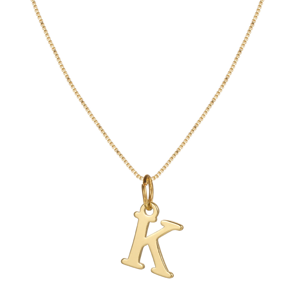 Damen Halskette mit individuellem Initial-Anhängerwunsch Shop Nory