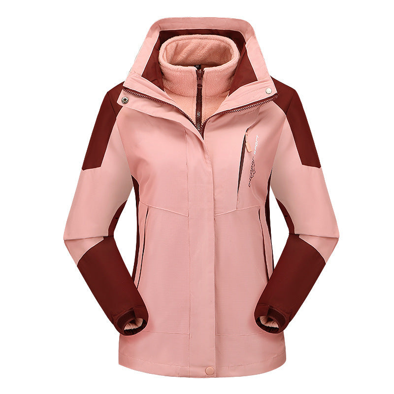 Damen vielseitige Outdoorjacke mit abnehmbarer Fleece‑Innenjacke und winddichter Softshell‑Hülle Shop Nory