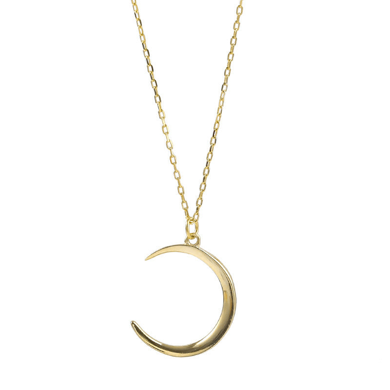 Damen Halskette mit elegantem Mondanhänger Shop Nory