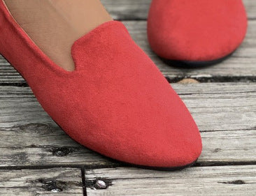 Damen Ballerina mit elastischen Riemen und komfortablem Fußbett Shopnory