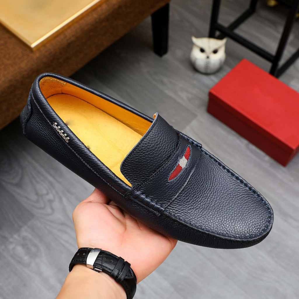 Herren Mokassin aus hochwertigem Leder mit eleganter Ziernaht