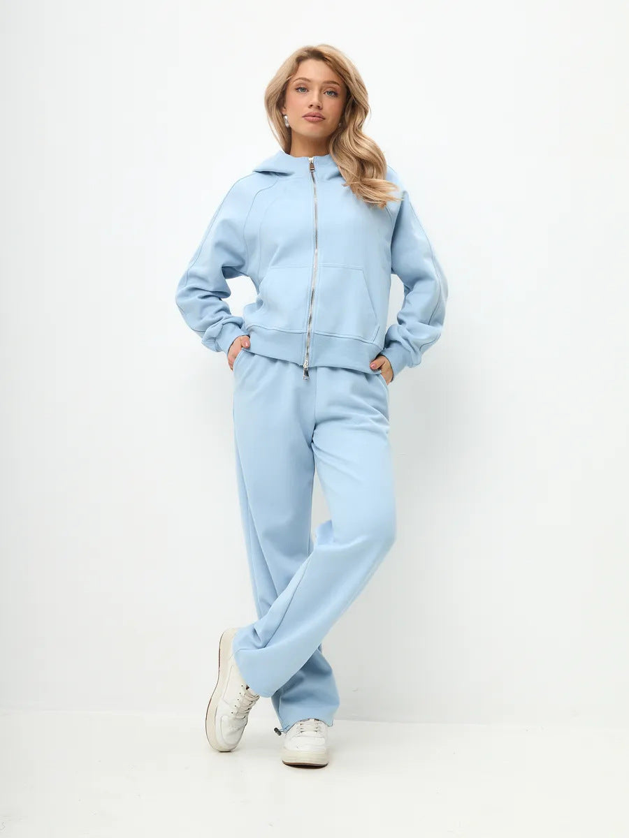 Damen Sportliches Fleece-Jogging-Set Shop Nory