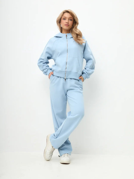 Damen Sportliches Fleece-Jogging-Set Shop Nory