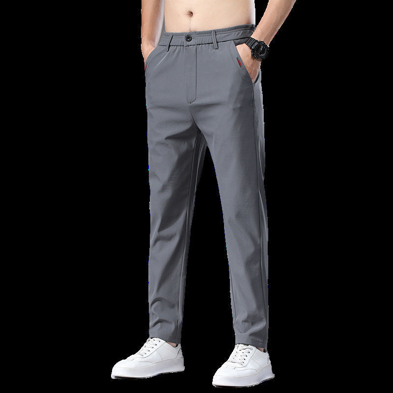 Herren modische und bequeme Chino-Hose mit elastischem Bund