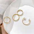 Damen Ring-Set mit exquisiten Designs und eleganten Perlenakzenten Shop Nory