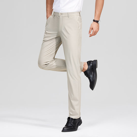 Herren Schlanke Business‑Stretchhose mit Bügelfalte und Komfortbund Shop Nory