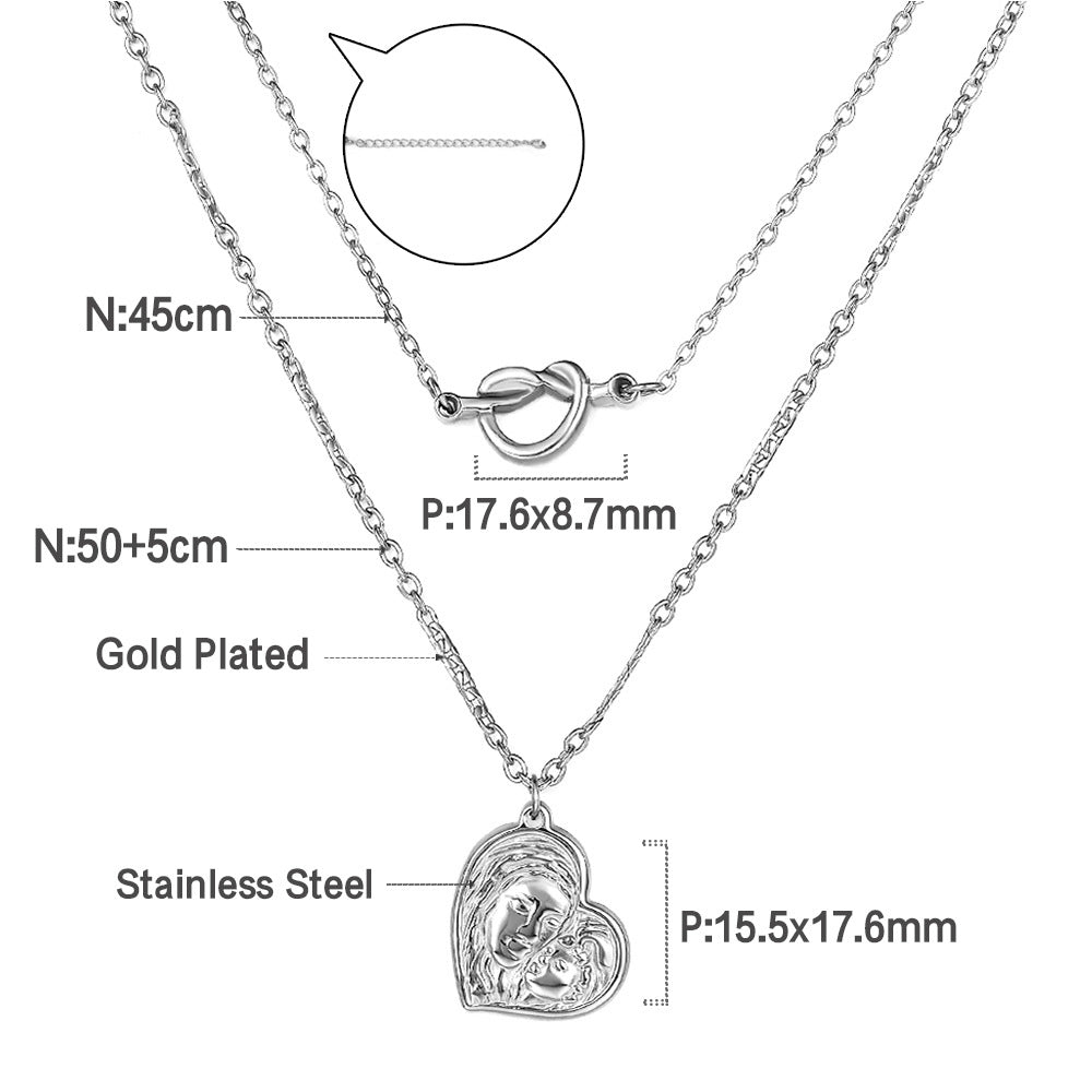 Damen Halskette mit hochwertigem Herzen-Anhänger und elegantem Kettendesign Shop Nory