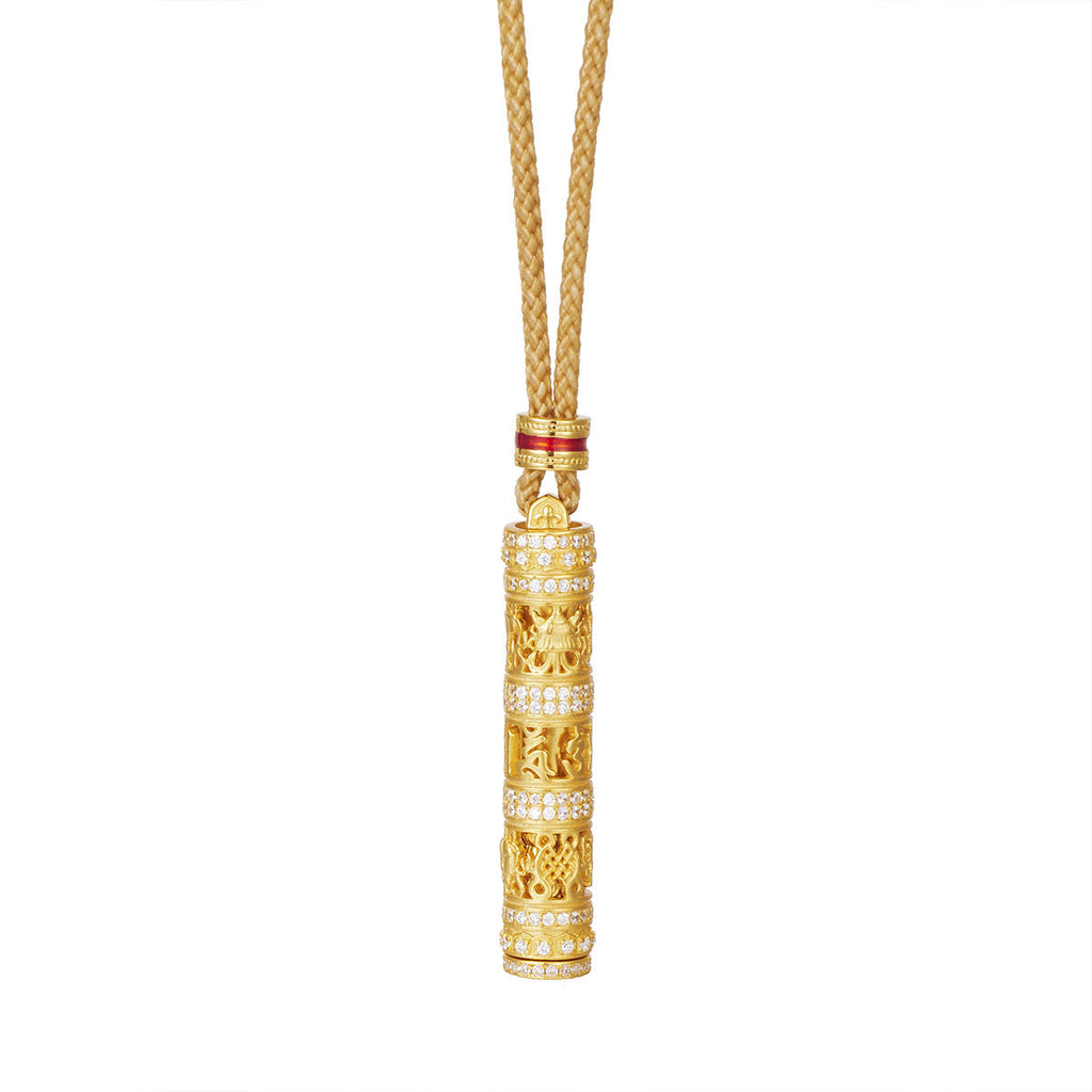 Damen eleganter Anhänger aus hochwertigem Gold mit diamantähnlichen Details Shop Nory