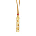 Damen eleganter Anhänger aus hochwertigem Gold mit diamantähnlichen Details Shop Nory