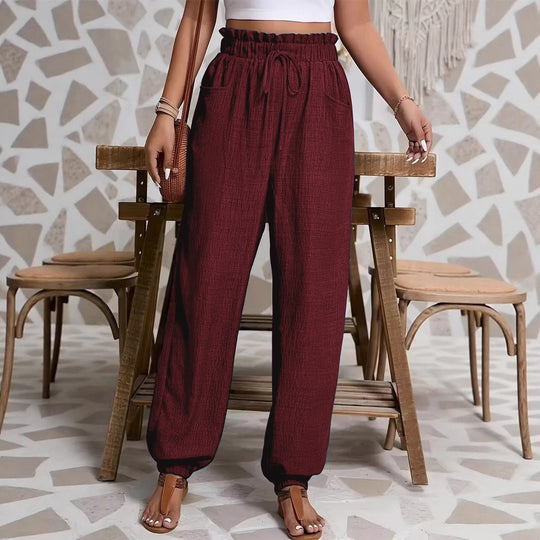 Damen weite Paperbag-Hose Shop Nory
