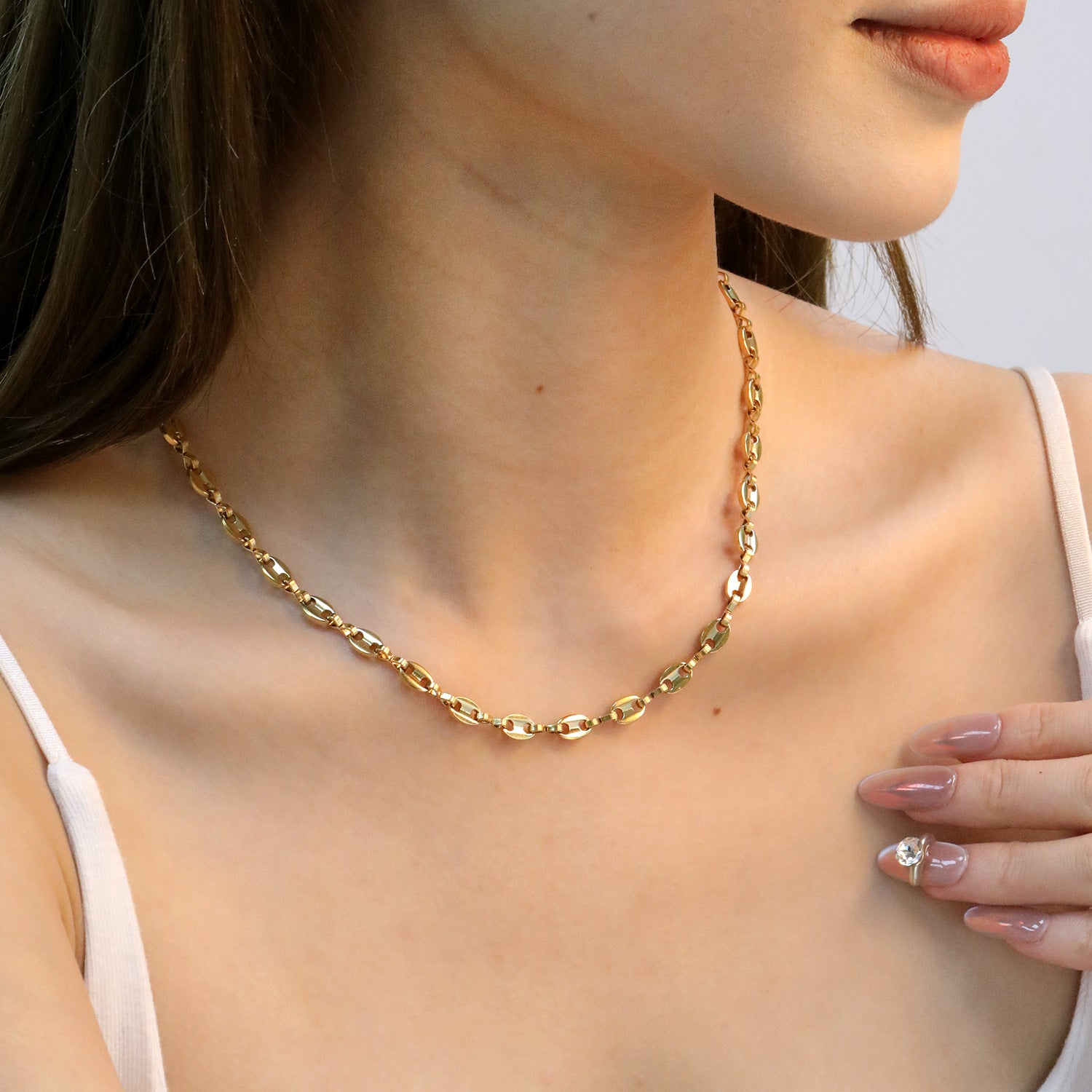 Damen Kette mit abnehmbarem Anhänger und verstellbarem Verschluss Shop Nory