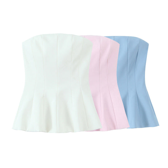 Damen Bustier-Top mit betonter Taille Shopnory