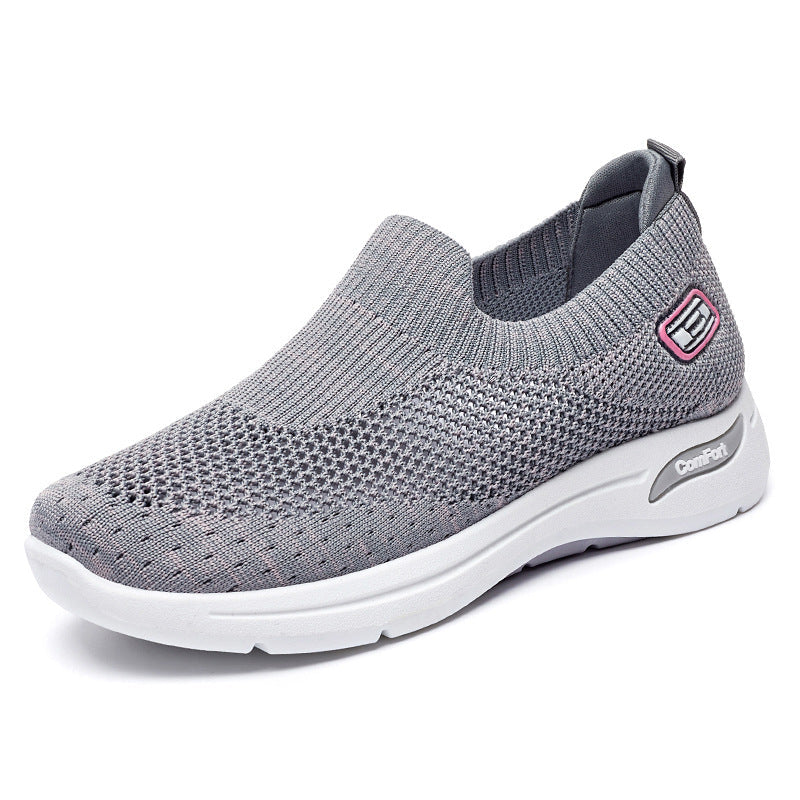 Damen Atmungsaktive Slip-On Sneakers mit weichem Stretch-Obermaterial