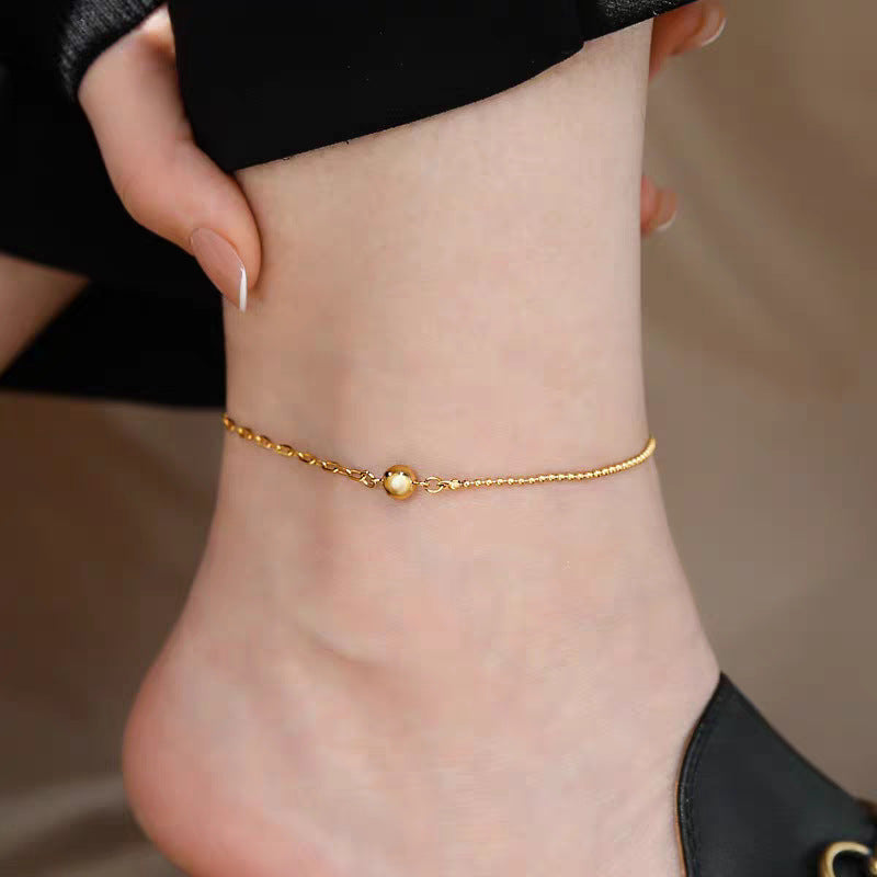 Frauen Goldplattierte Verstellbare Fußkette Shop Nory