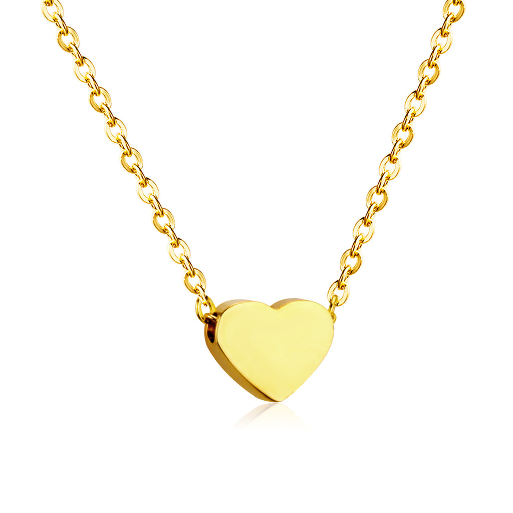 Damen Halskette mit herzförmigem Anhänger aus hochwertigem Edelstahl und antiallergischen Eigenschaften Shop Nory