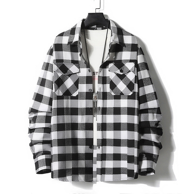 Herren Karo-Flanell-Hemdjacke mit Brusttaschen und relaxed Fit Shop Nory