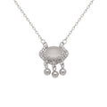 Damen elegante Halskette mit funkelndem Anhänger und zarten Kristallakzenten Shop Nory
