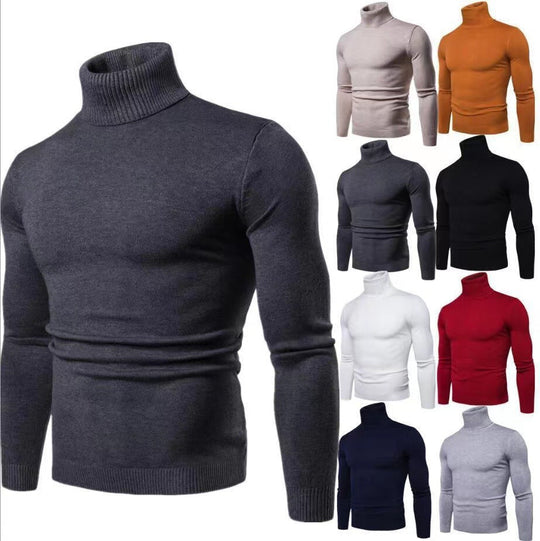 Herren Rollkragenpullover aus hochwertiger Baumwolle