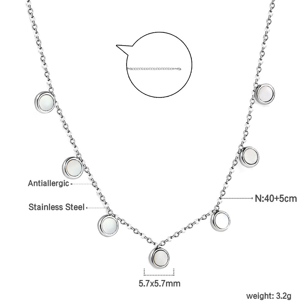 Damen elegante Halskette mit hochwertigem Perlenanhänger und feinem Kettendesign Shop Nory