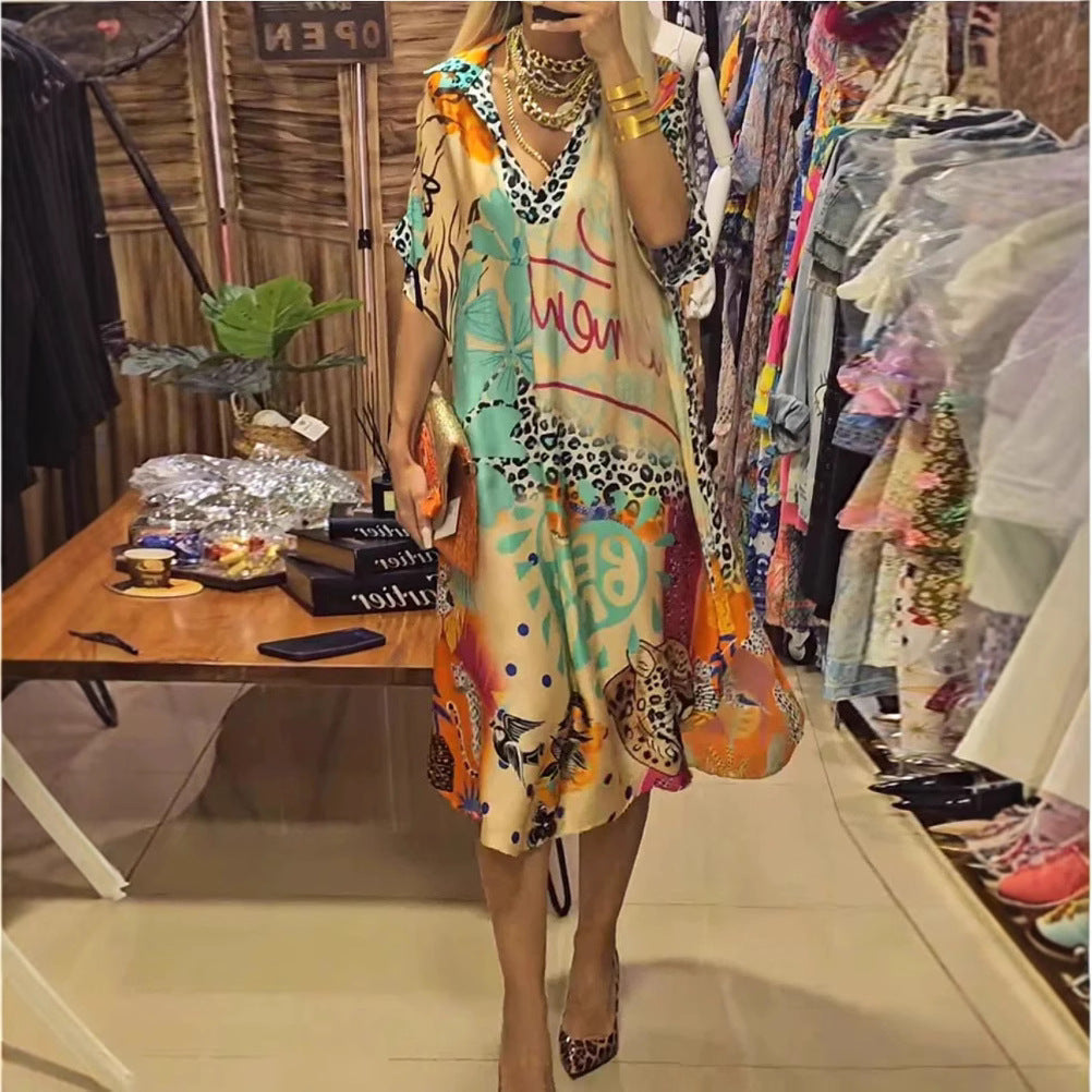 Damen Kunstvolle Kaftan-Style Tunika Shopnory