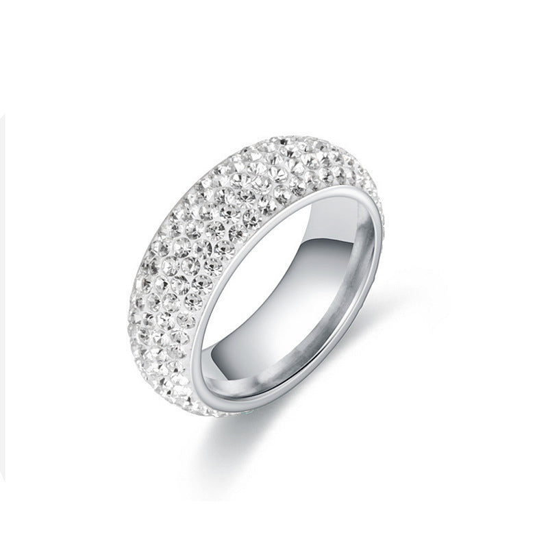 Damen Ring mit funkelndem Zirkonia-Besatz und luxuriösem Goldrand Shop Nory
