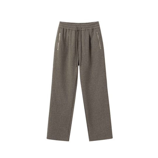 Unisex Locker geschnittene Jogginghose mit elastischem Bund und Reißverschlusstaschen Shop Nory