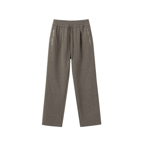 Unisex Locker geschnittene Jogginghose mit elastischem Bund und Reißverschlusstaschen Shop Nory