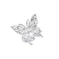 Damen Ring mit kunstvollem Schmetterlingsdesign und funkelnden Kristallakzenten Shop Nory