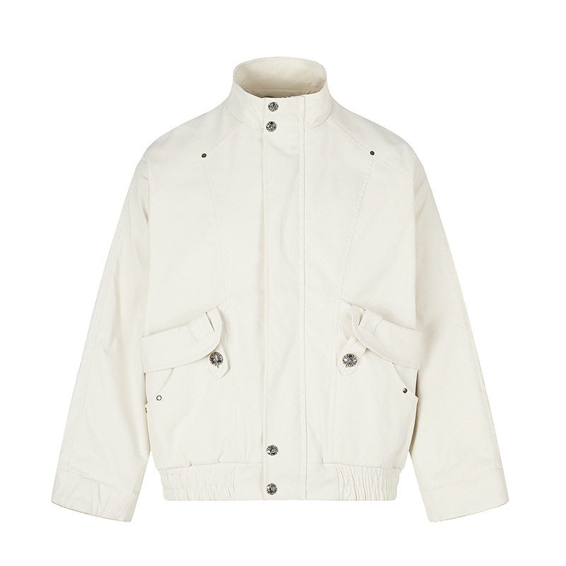 Damen Leichte Oversize-Fieldjacke mit Stehkragen, Druckknopfleiste und aufgesetzten Klappentaschen Shop Nory