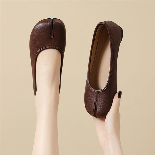 Damen Elegante und bequeme Ballerinas mit flexiblem Fußbett Shopnory