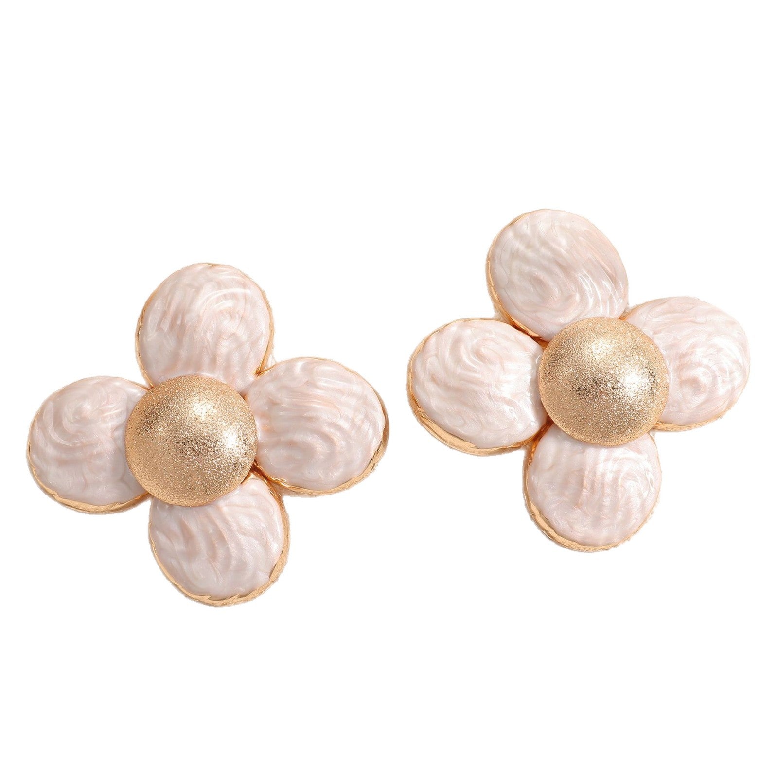 Damen Ohrringe im kunstvollen Blumenmuster Shop Nory