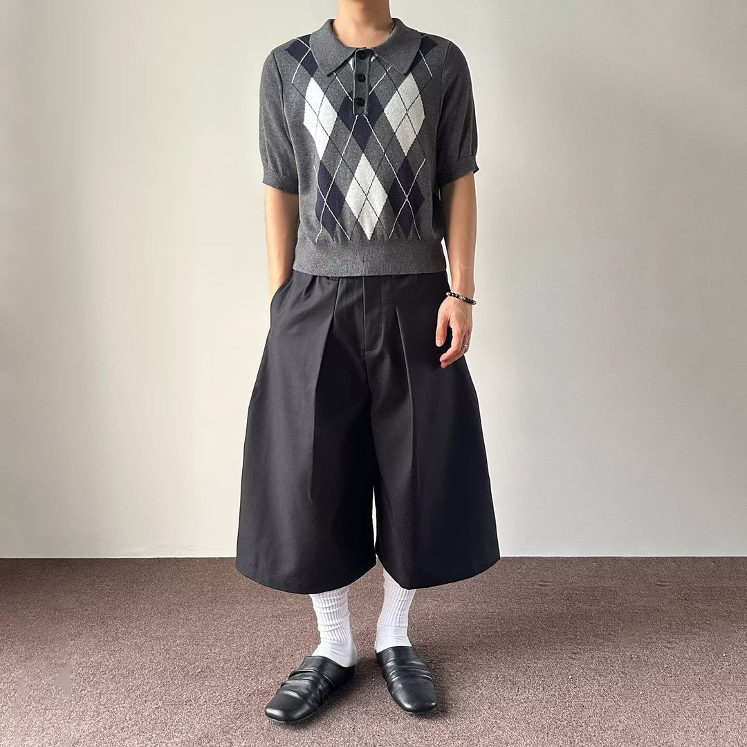 Herren modische Strick-Polo mit Grafiken Shop Nory