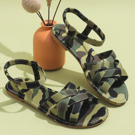 Damen Geflochtene Riemen‑Sandaletten mit elastischem Fersenriemen Shop Nory
