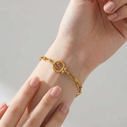 Damen glamouröses Gliederarmband mit hochwertiger Oberflächenverarbeitung Shop Nory