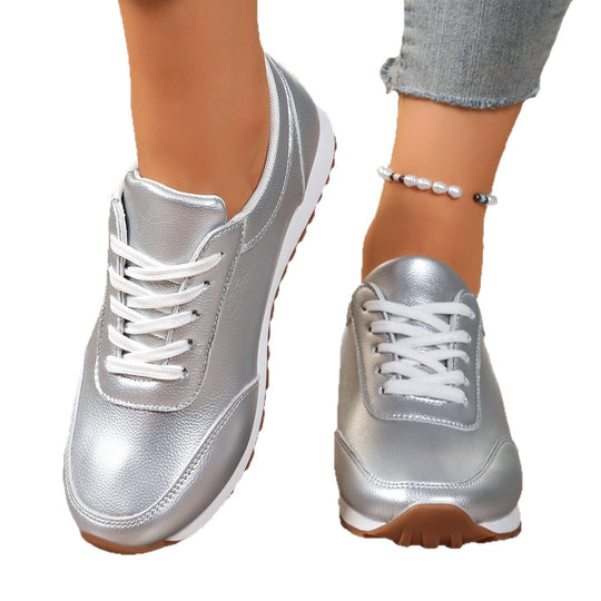 Damen modischer Metallic-Sneaker mit dämpfender Leichtsohle und rutschfester Profilgummisohle Shop Nory