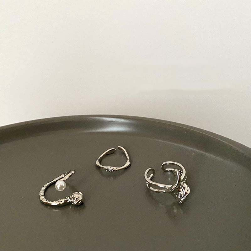 Damen Offener Ring mit kunstvollem, skulpturalem Design Shop Nory