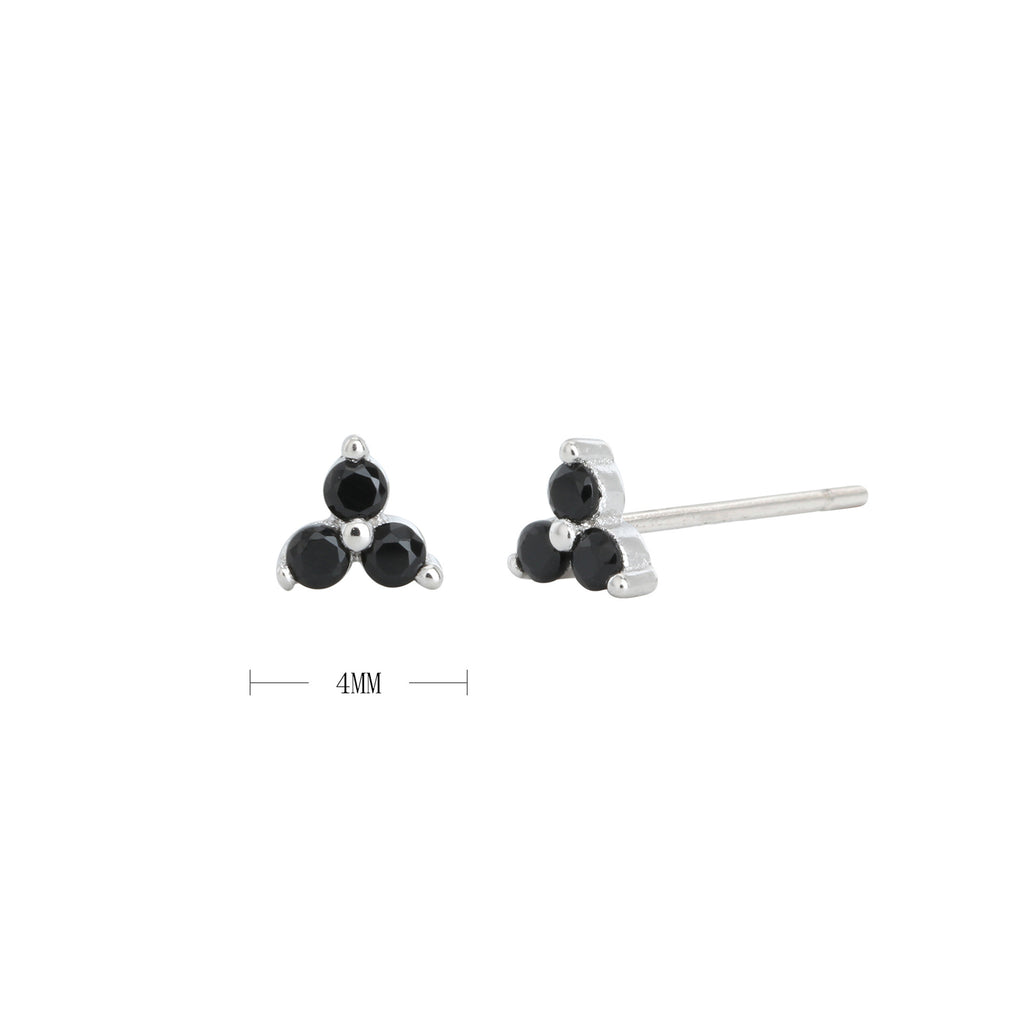 Damen Ohrstecker mit funkelnden blauen Kristallen und hochwertigem 925 Sterling Silber Shop Nory