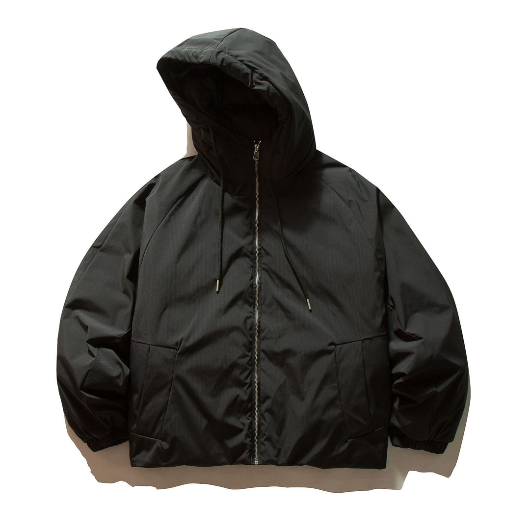 Unisex Boxy wattierte Kapuzenjacke mit Thermoisolierung und elastischen Bündchen Shop Nory