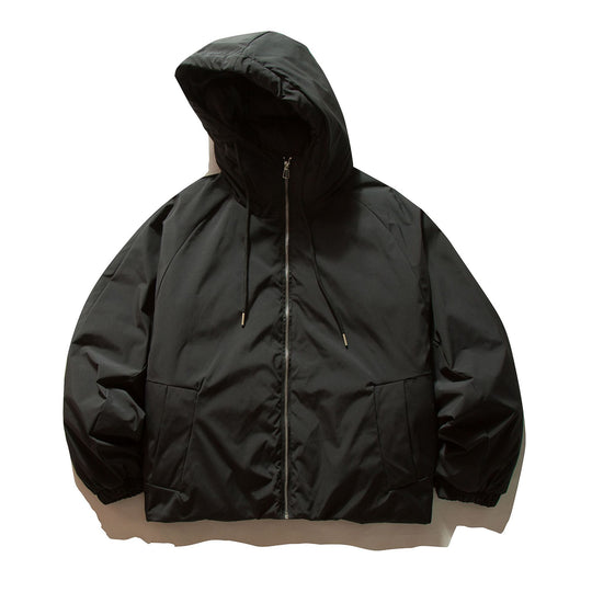 Unisex Boxy wattierte Kapuzenjacke mit Thermoisolierung und elastischen Bündchen Shop Nory