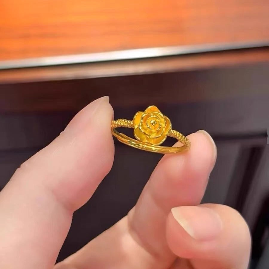 Damen Halskette mit kunstvollem Rosenanhänger aus hochwertigem Metall Shop Nory