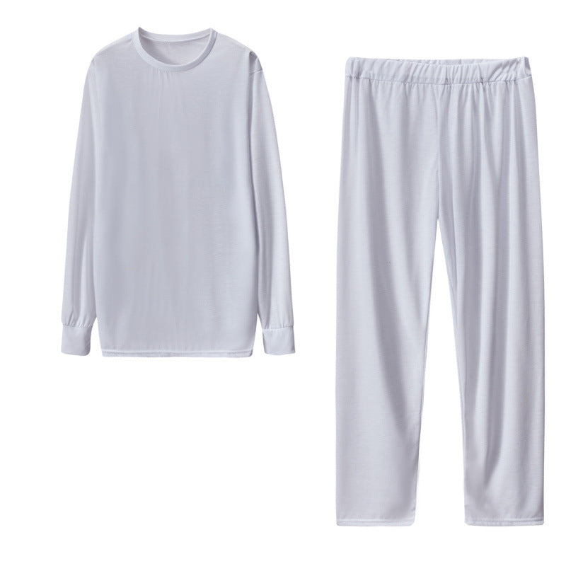 Damen Langarm Schlafanzug Set mit elastischen Hosen