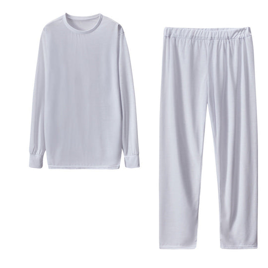Damen Langarm Schlafanzug Set mit elastischen Hosen