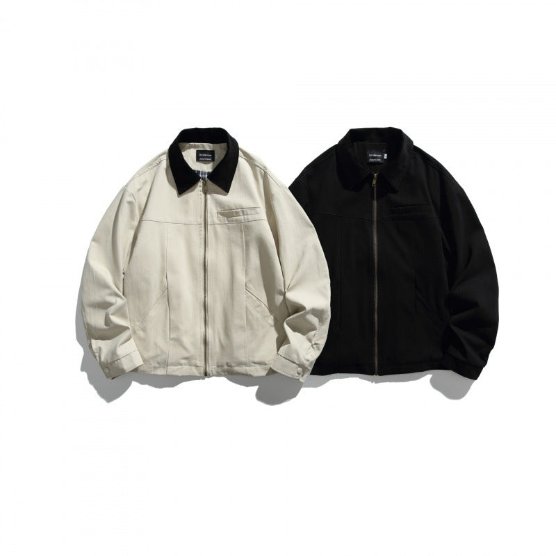 Unisex Kurz geschnittene Overshirt‑Jacke mit Cordkragen, Brustleistentasche und präzisen Nahtdetails Shop Nory